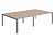 Стол для переговоров NT 240х144 вяз натуральный/антрацит, купить в Сыктывкаре